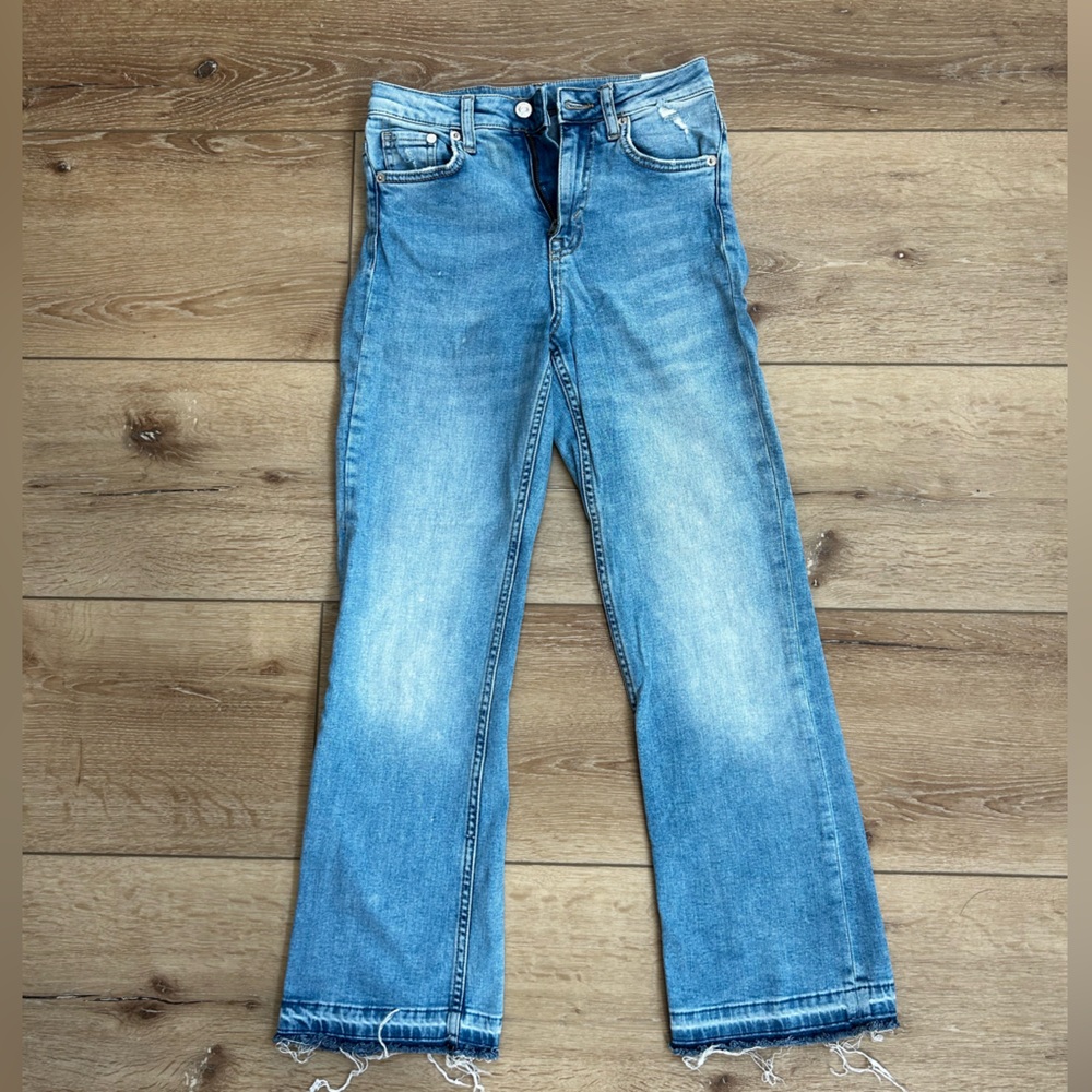 H&M Denim jean cropped flare